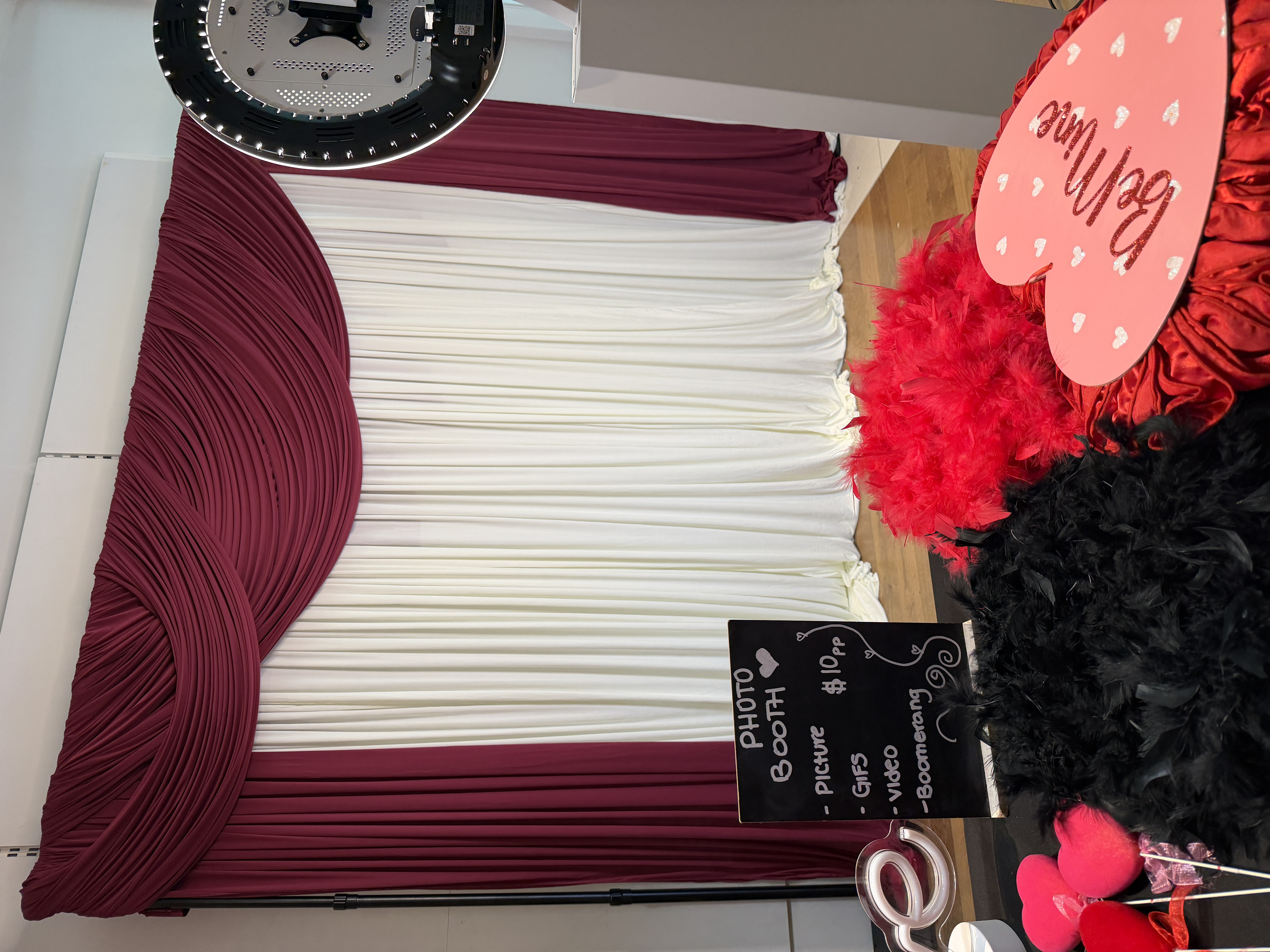 Room decor balloon installation